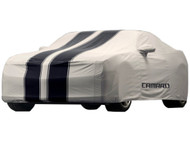Vehicle Cover - Outdoor - Gray with Black Stripes, Camaro Logo - Coupe