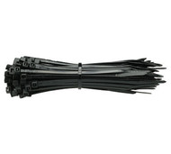 200mm x 4.8mm Black Cable Ties - 100 pack (CT20048)
