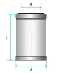 Vacuum Separators Elements (Alternative Leybold) 712-32-023 / SV16-25