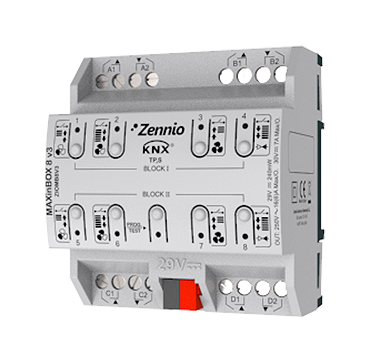 MAXinBOX 8 v3 - Multifunction actuator. 8 x 16 A outputs C-Load