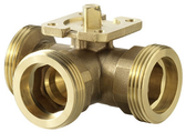 3-Way Regulating Ball Valve With Male Thread PN40