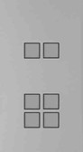 LOLA CARRE - 6 PUSH-BUTTONS KNX NO LEDS VERTICAL