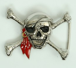 Pirate red scarf small buckle