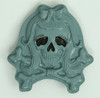 Lady skull grey small buckle