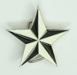 Star black-white small buckle