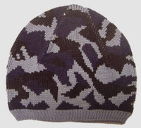 Army blue mix beanie
