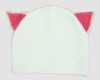 Cat ears white-pink mix beanie