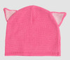 Cat ears pink-white mix beanie