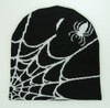 Spiderweb black-white mix beanie