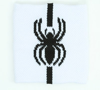 Spider stripe white sweat band accessory
