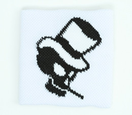 Skull hat white sweat band accessory