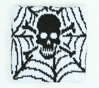 Spiderweb white sweat band accessory