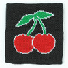 Cherry black sweat band accessory