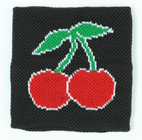 Cherry black sweat band accessory