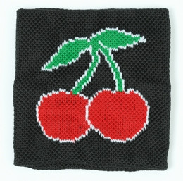 Cherry black sweat band accessory