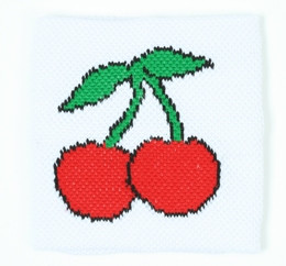Cherry white sweat band accessory