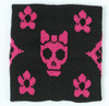 Cute Sk flower black-pink sweat band accessory