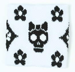 Cute Sk flower white-black sweat band accessory