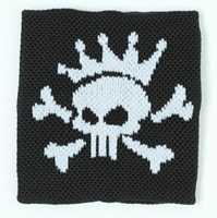 Punk Sk black sweat band accessory