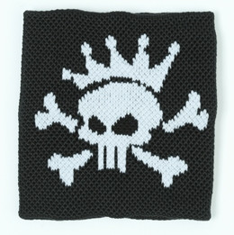 Punk Sk black sweat band accessory