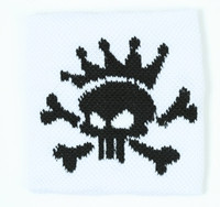 Punk Sk white sweat band accessory