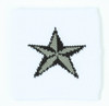 3D Star white/ black-grey sweat band accessory