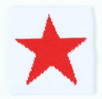 Star white-red sweat band accessory
