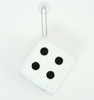 Dice white / black 1 dice car accessory