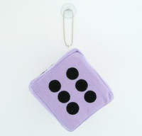 Dice L purple / black 1 dice car accessory