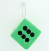 Dice green / black 1 dice car accessory