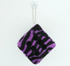 Dice zebra purple / black 1 dice car accessory
