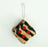 Dice zebra L brown-black / red 1 dice car accessory