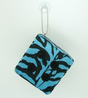 1 Dice zebra blue-black / black 1 dice car accessory