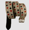 Poker S white mix belt