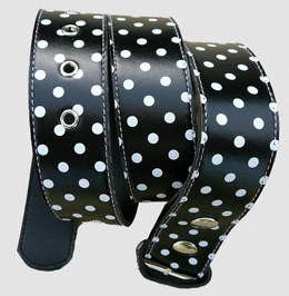 Dot black-white mix belt