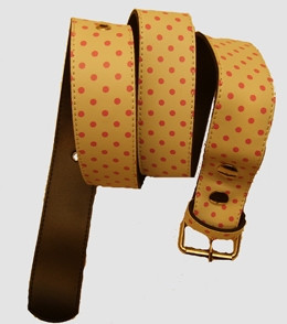 Dot white-pink mix belt