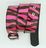 Zebra pink mix belt