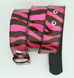 Zebra pink mix belt