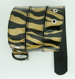 Zebra gold mix belt