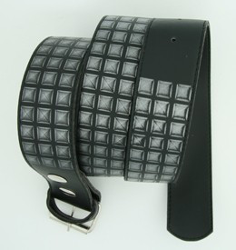 Studs print black mix belt