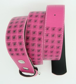 Studs print pink mix belt
