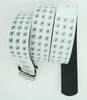 Studs print white mix belt