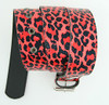 Leopard red P mix belt