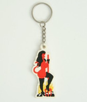 Lady devil colorful key ring