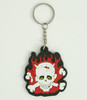 Devil bone colorful key ring