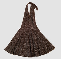 Star big / small black marilyn dress