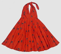 Front - Cherry red marilyn dress