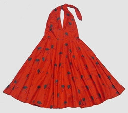 Front - Cherry red marilyn dress