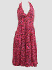 Front - Leopard pink marilyn dress