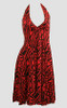 Front - Zebra red marilyn dress